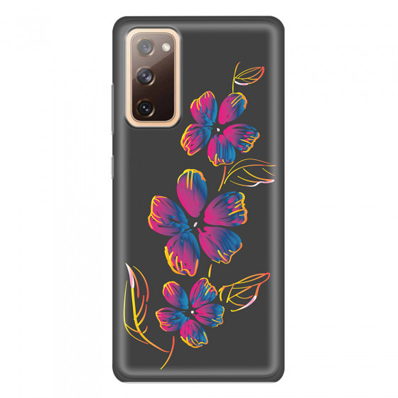 SAMSUNG - Galaxy S20 FE - Soft Clear Case - Spring Flowers In The Dark