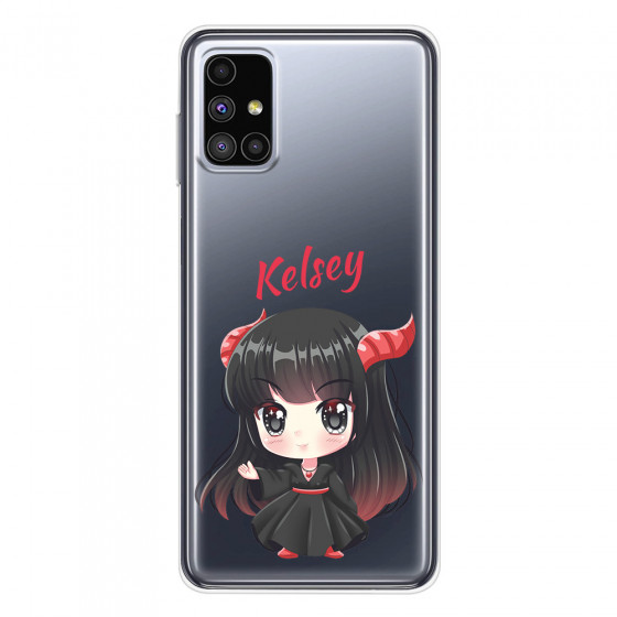 SAMSUNG - Galaxy M51 - Soft Clear Case - Chibi Kelsey