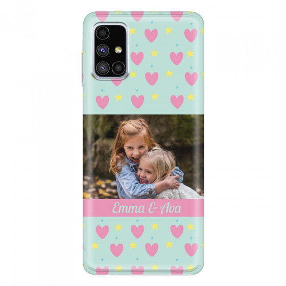 SAMSUNG - Galaxy M51 - Soft Clear Case - Heart Shaped Photo