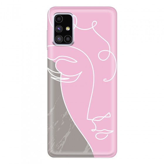 SAMSUNG - Galaxy M51 - Soft Clear Case - Miss Pink