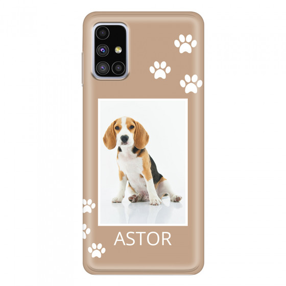 SAMSUNG - Galaxy M51 - Soft Clear Case - Puppy
