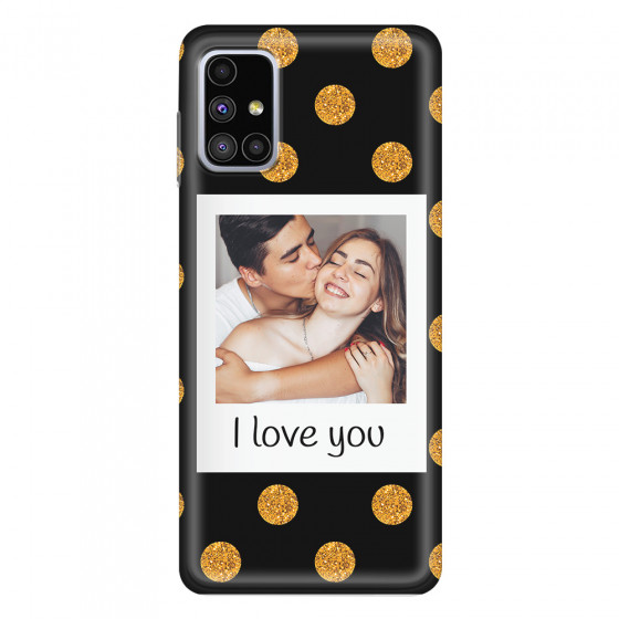 SAMSUNG - Galaxy M51 - Soft Clear Case - Single Love Dots Photo