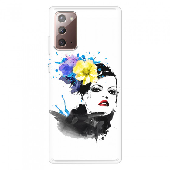 SAMSUNG - Galaxy Note20 - Soft Clear Case - Floral Beauty
