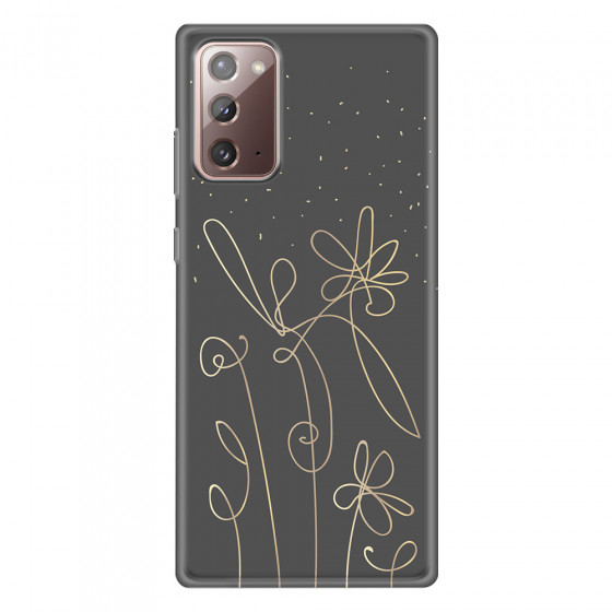 SAMSUNG - Galaxy Note20 - Soft Clear Case - Midnight Flowers