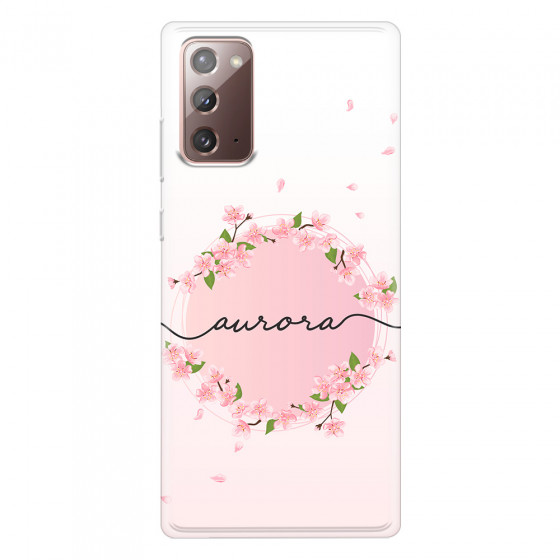 SAMSUNG - Galaxy Note20 - Soft Clear Case - Sakura Handwritten Circle