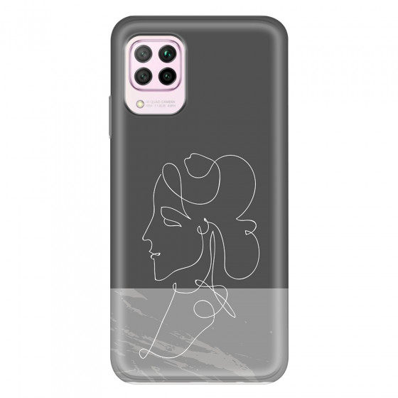 HUAWEI - P40 Lite - Soft Clear Case - Miss Marble