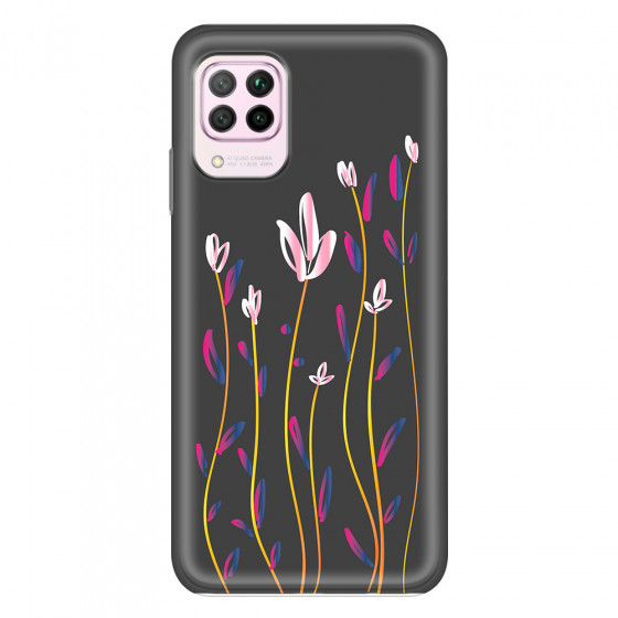 HUAWEI - P40 Lite - Soft Clear Case - Pink Tulips