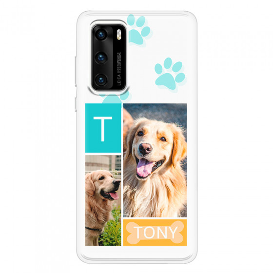 HUAWEI - P40 - Soft Clear Case - Dog Collage
