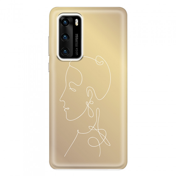 HUAWEI - P40 - Soft Clear Case - Golden Lady