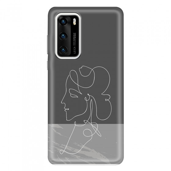 HUAWEI - P40 - Soft Clear Case - Miss Marble