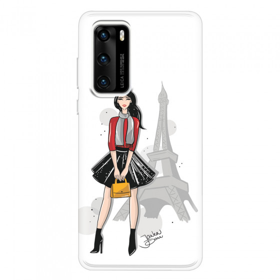 HUAWEI - P40 - Soft Clear Case - Paris With Love