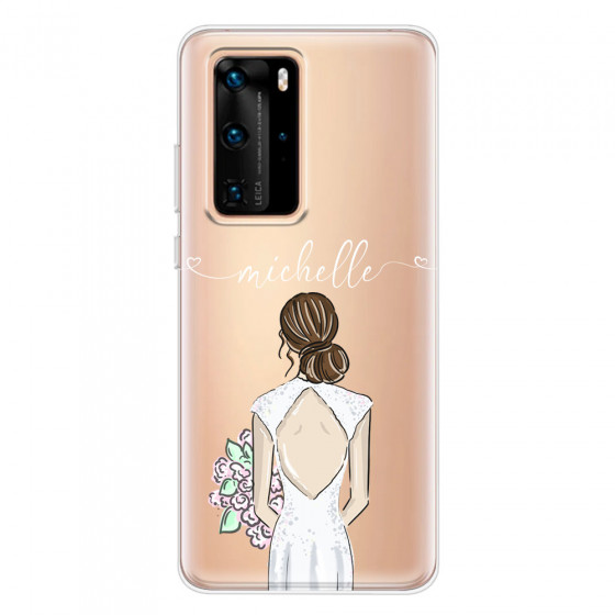 HUAWEI - P40 Pro - Soft Clear Case - Bride To Be Brunette II.