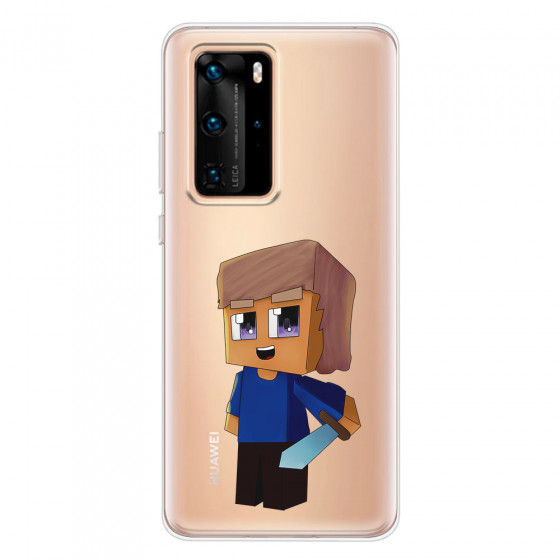 HUAWEI - P40 Pro - Soft Clear Case - Clear Sword Kid