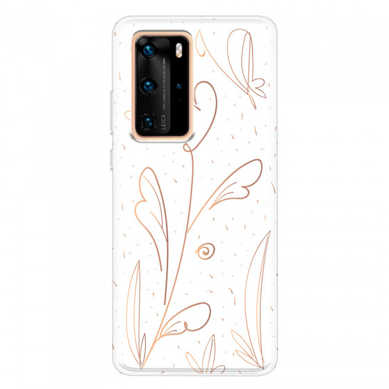 HUAWEI - P40 Pro - Soft Clear Case - Flowers In Style