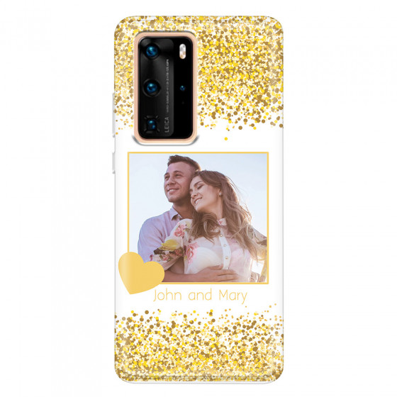 HUAWEI - P40 Pro - Soft Clear Case - Gold Memories