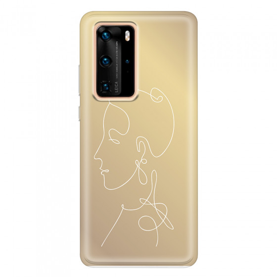 HUAWEI - P40 Pro - Soft Clear Case - Golden Lady