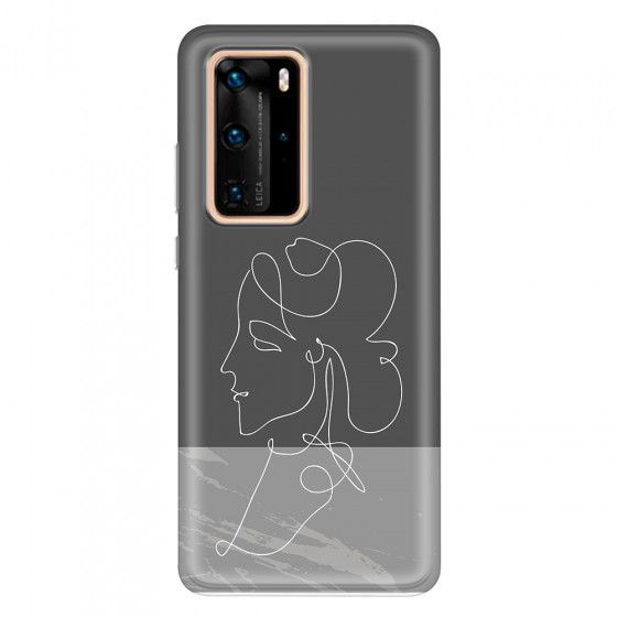 HUAWEI - P40 Pro - Soft Clear Case - Miss Marble