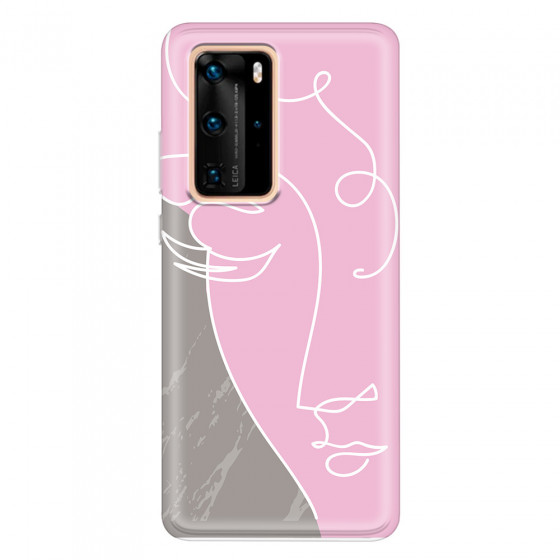 HUAWEI - P40 Pro - Soft Clear Case - Miss Pink