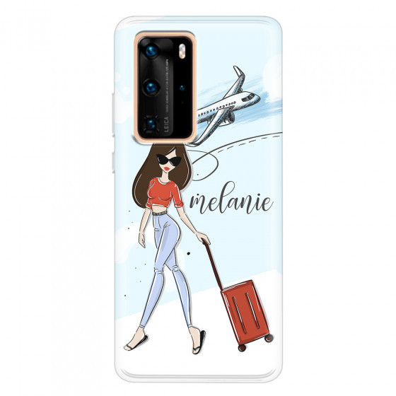 HUAWEI - P40 Pro - Soft Clear Case - Travelers Duo Brunette