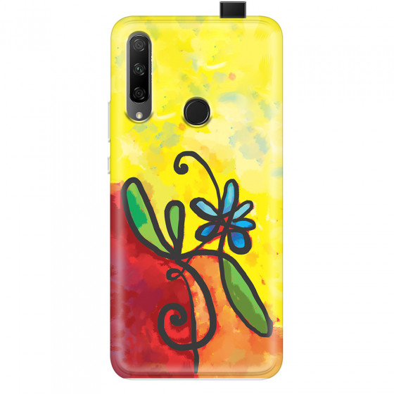 HONOR - Honor 9X - Soft Clear Case - Flower in Picasso Style