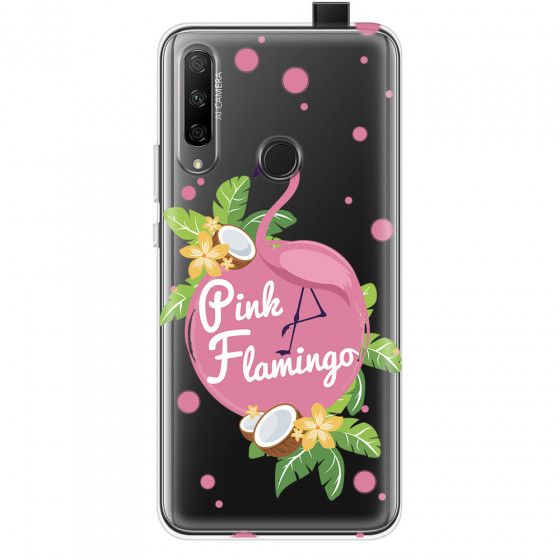 HONOR - Honor 9X - Soft Clear Case - Pink Flamingo