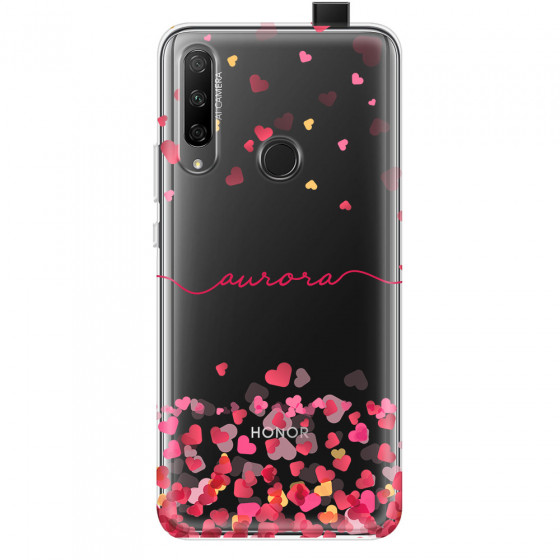 HONOR - Honor 9X - Soft Clear Case - Scattered Hearts