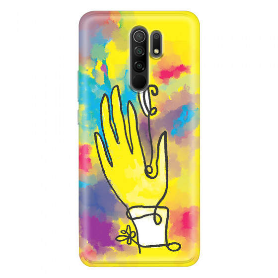 XIAOMI - Redmi 9 - Soft Clear Case - Abstract Hand Paint