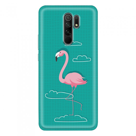 XIAOMI - Redmi 9 - Soft Clear Case - Cartoon Flamingo