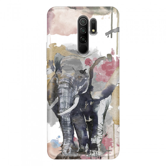 XIAOMI - Redmi 9 - Soft Clear Case - Elephant