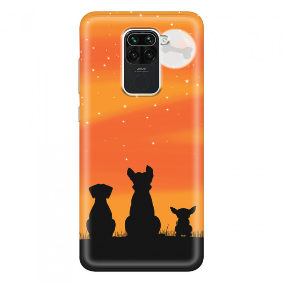XIAOMI - Redmi Note 9 - Soft Clear Case - Dog's Desire Orange Sky