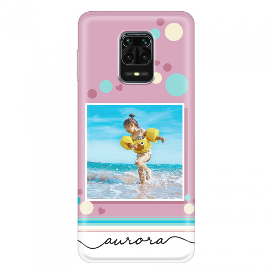 XIAOMI - Redmi Note 9 Pro / Note 9S - Soft Clear Case - Cute Dots Photo Case