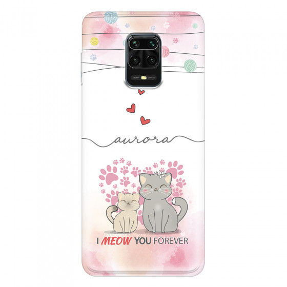 XIAOMI - Redmi Note 9 Pro / Note 9S - Soft Clear Case - I Meow You Forever
