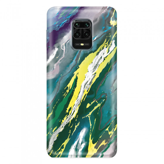 XIAOMI - Redmi Note 9 Pro / Note 9S - Soft Clear Case - Marble Rainforest Green