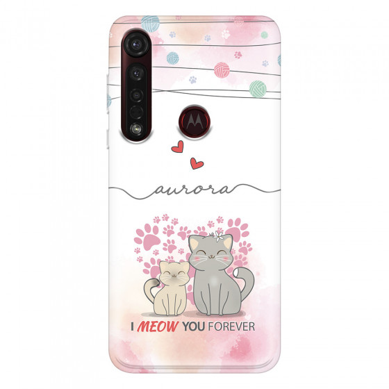 MOTOROLA by LENOVO - Moto G8 Plus - Soft Clear Case - I Meow You Forever