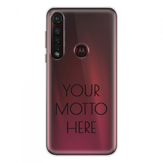 MOTOROLA by LENOVO - Moto G8 Plus - Soft Clear Case - Your Motto Here II.