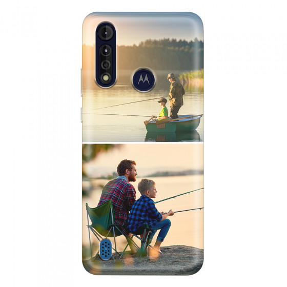 MOTOROLA by LENOVO - Moto G8 Power Lite - Soft Clear Case - Collage of 2