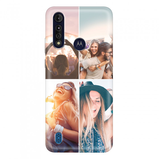 MOTOROLA by LENOVO - Moto G8 Power Lite - Soft Clear Case - Collage of 4
