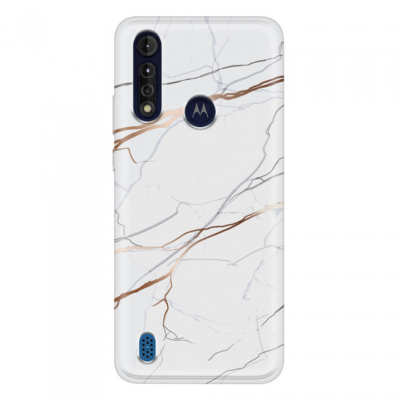 MOTOROLA by LENOVO - Moto G8 Power Lite - Soft Clear Case - Pure Marble Collection IV.
