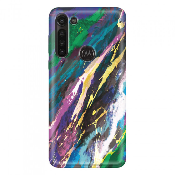 MOTOROLA by LENOVO - Moto G8 Power - Soft Clear Case - Marble Emerald Pearl