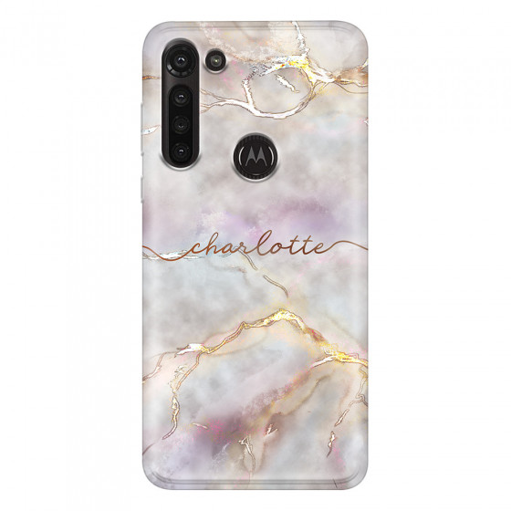 MOTOROLA by LENOVO - Moto G8 Power - Soft Clear Case - Marble Rootage