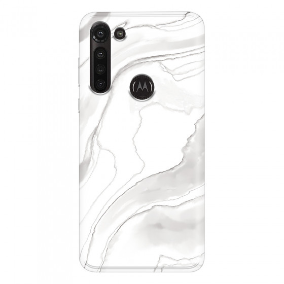 MOTOROLA by LENOVO - Moto G8 Power - Soft Clear Case - Pure Marble Collection III.