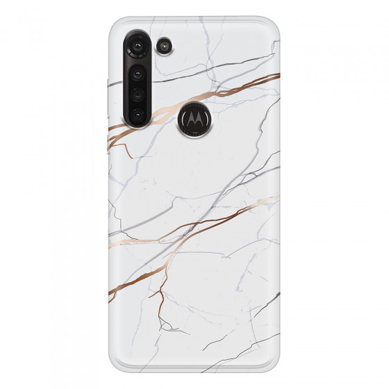 MOTOROLA by LENOVO - Moto G8 Power - Soft Clear Case - Pure Marble Collection IV.