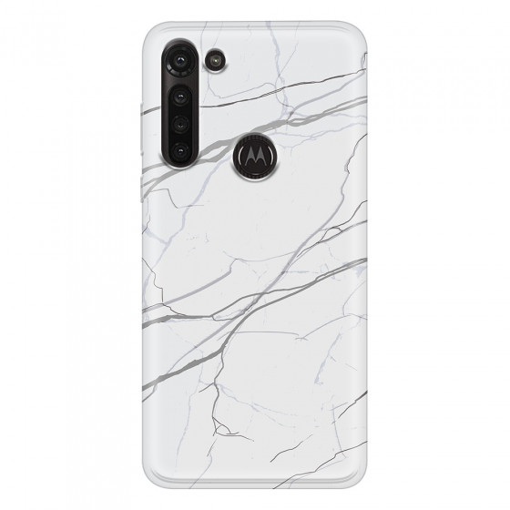 MOTOROLA by LENOVO - Moto G8 Power - Soft Clear Case - Pure Marble Collection V.