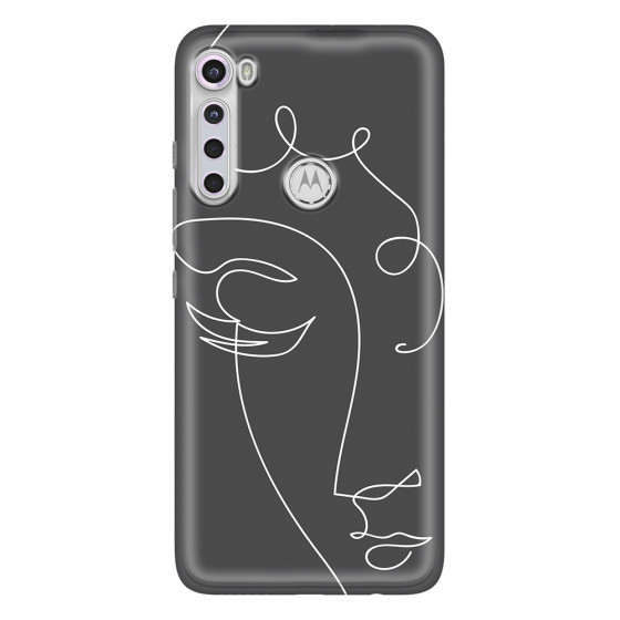 MOTOROLA by LENOVO - Moto One Fusion Plus - Soft Clear Case - Light Portrait in Picasso Style