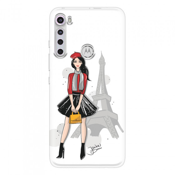 MOTOROLA by LENOVO - Moto One Fusion Plus - Soft Clear Case - Paris With Love