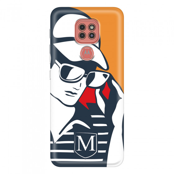 MOTOROLA by LENOVO - Moto G9 Play - Soft Clear Case - Sailor Gentleman