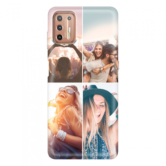 MOTOROLA by LENOVO - Moto G9 Plus - Soft Clear Case - Collage of 4