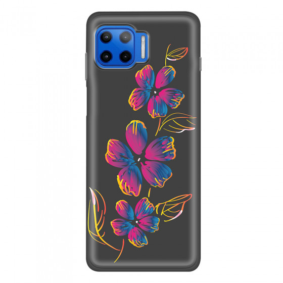 MOTOROLA by LENOVO - Moto G 5G Plus - Soft Clear Case - Spring Flowers In The Dark
