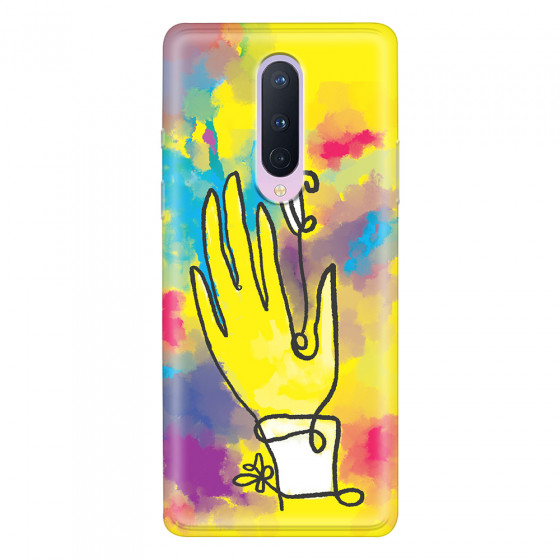 ONEPLUS - OnePlus 8 - Soft Clear Case - Abstract Hand Paint