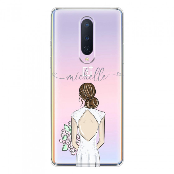 ONEPLUS - OnePlus 8 - Soft Clear Case - Bride To Be Brunette II. Dark